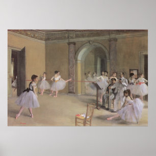 Tanz-Foyer an der Oper durch Edgar Degas Poster