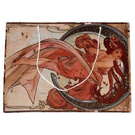 Tanz-Geschenk-Tasche Alphonse Mucha Große Geschenktüte