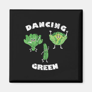 Tanz Green I Funny Vegan Vegans Vegetarian Vege Magnet