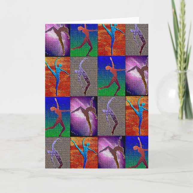 Tanz-Gruß-Karte Karte (Vorderseite)