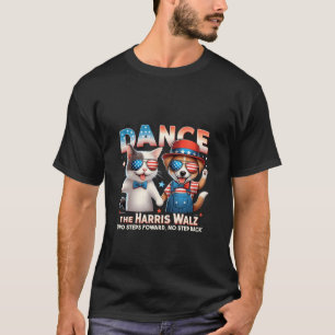Tanz Harris Walz Funny Cat Ladys Kamala Harr T-Shirt