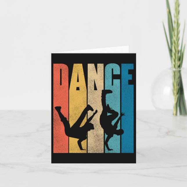 Tanz Hip Hop Tanzen Hiphop Dancer Breakdance Bre Karte (Vorderseite)
