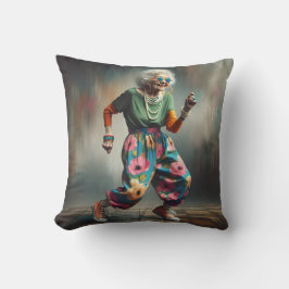 Tanz Hipster Oma Kissen