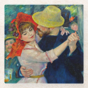 Tanz im Bougival Pierre Renoir Glasuntersetzer