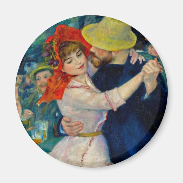 Tanz im Bougival Pierre Renoir Magnet (Vorne)