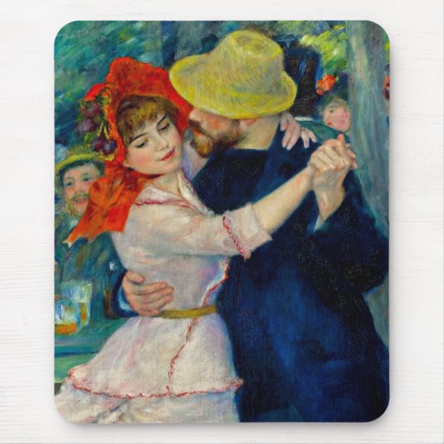 Tanz im Bougival Pierre Renoir Mousepad (Vorne)