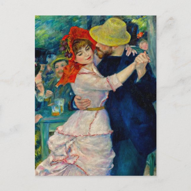 Tanz im Bougival Pierre Renoir Postkarte (Vorderseite)