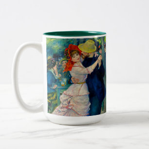 Tanz im Bougival Pierre Renoir Zweifarbige Tasse