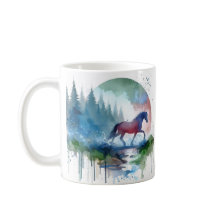 Tanz im Herzen des Waldes, wunderschöne Tasse