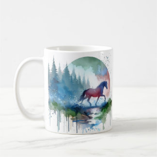 Tanz im Herzen des Waldes, wunderschöne Tasse