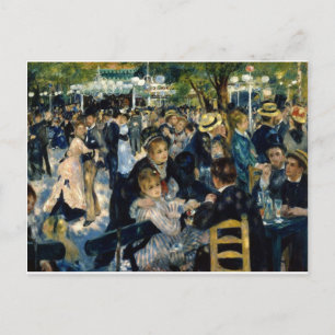 Tanz im Moulin de la Galette von Renoir Postkarte