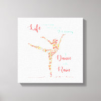 Tanz im Regen Canvas Print