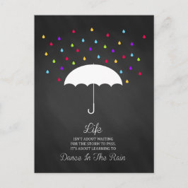 Tanz im Regen Inspiration Postkarte