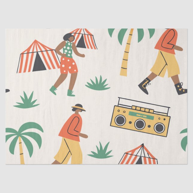 Tanz im Sommer Seidenpapier (Vorderseite)