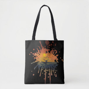 Tanz im Sonnenuntergangsglühen handgefertigtes K Tasche