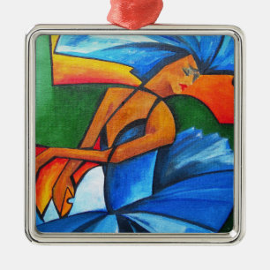 Tanz in Blau 2008 Ornament Aus Metall