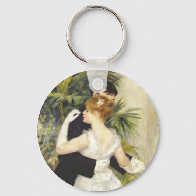 Tanz in der Stadt durch Renoir Schlüsselanhänger (Vorderseite)