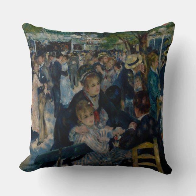 Tanz in Le Moulin de la Galette - Auguste Renoir Kissen (Vorderseite)