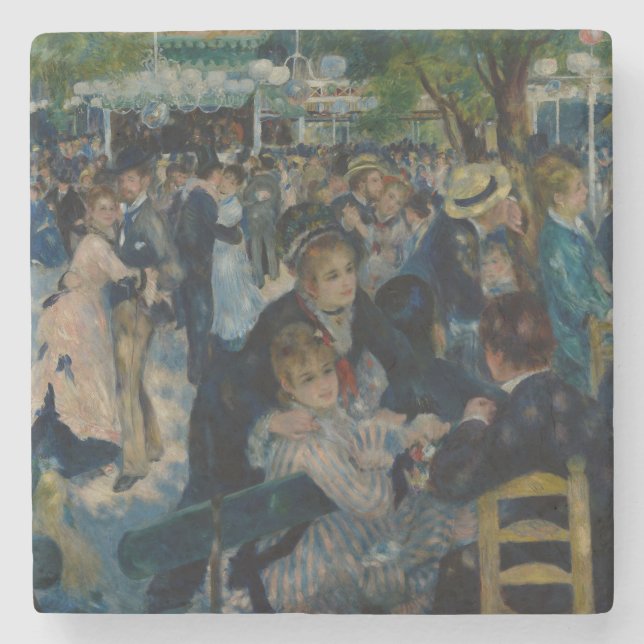 Tanz in Le Moulin de la Galette - Auguste Renoir Steinuntersetzer (Vorderseite)
