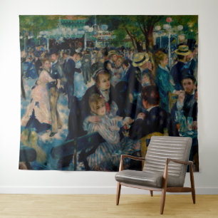 Tanz in Le Moulin de la Galette - Auguste Renoir Wandteppich