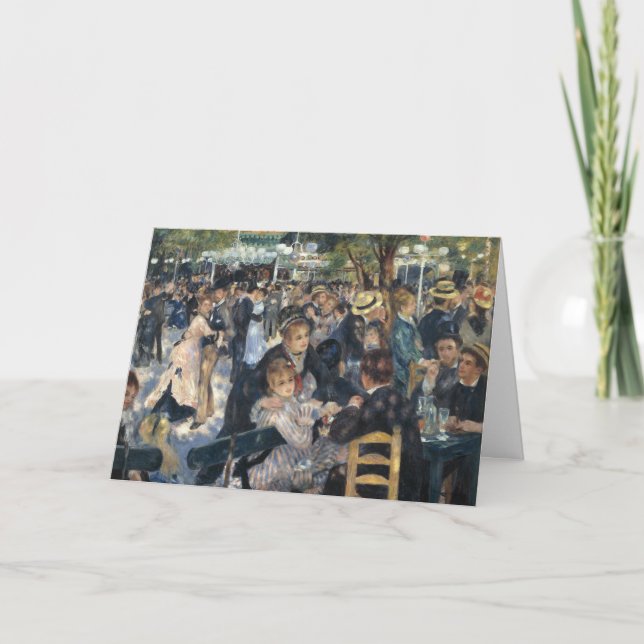 Tanz in Le Moulin de la Galette - Renoir Malerei Karte (Vorderseite)