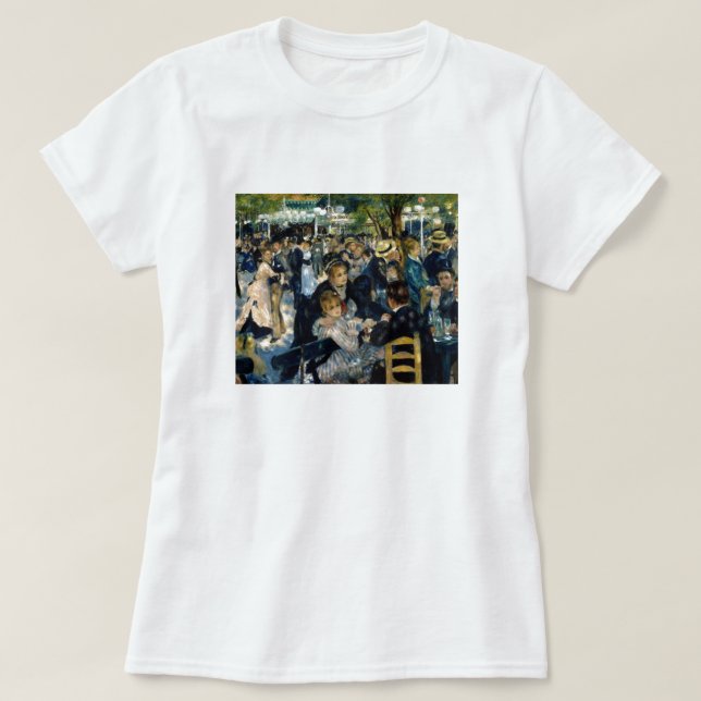 Tanz in Le Moulin de la Galette von Renoir T-Shirt (Design vorne)