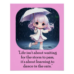 Tanz in Rain chibi art Poster