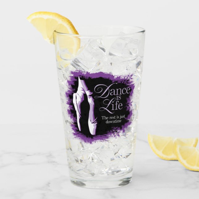 Tanz ist Leben Glas (Vorderseite Ice)