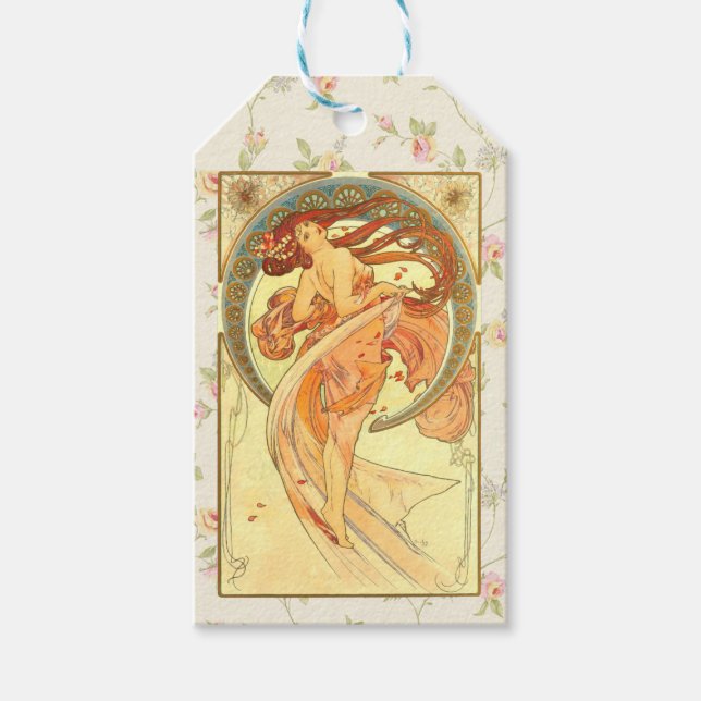 Tanz, Jugendstil Geschenkanhänger (Vorderseite)