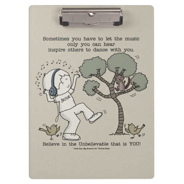 Tanz Klemmbrett (Vorderseite)