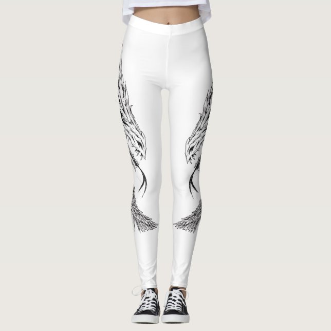 Tanz-Leggings mit Drache-Entwurf Leggings (Vorderseite)