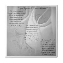 Tanz-Lehrer-Gedicht Fliese