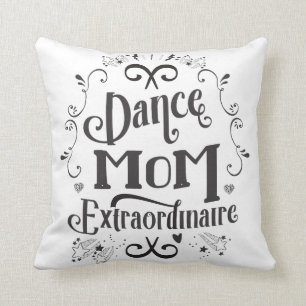 Tanz-Mama Extraordinaire - Schwarzweiss Kissen