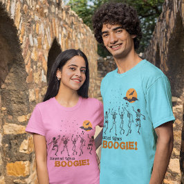 Tanz mit den Toten: Boogie-Grafik für Spuk Knochen T-Shirt