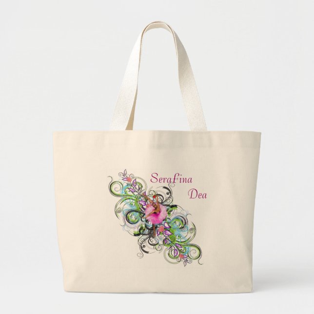 "Tanz mit mir" Taschen-Tasche Jumbo Stoffbeutel (Vorne)
