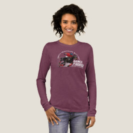 Tanz mit Pferd (Dunkelmodus) | Frauen Langarm Tri-Blend Shirt
