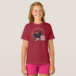 Tanz mit Pferd (Dunkler Modus)   Kinder T-Shirt
