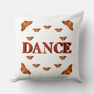 Tanz mit Schmetterlingsdesign Kissen