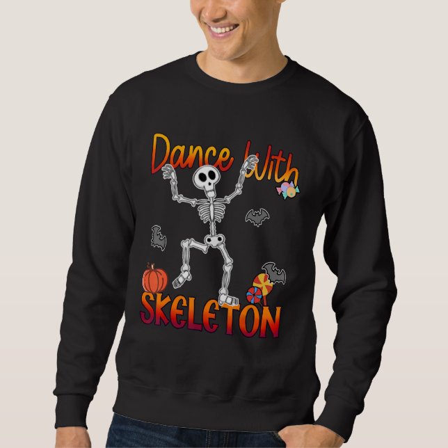 Tanz mit Skelett Sweatshirt (Vorderseite)