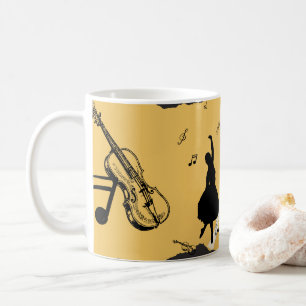 Tanz mit Violine Kaffeetasse