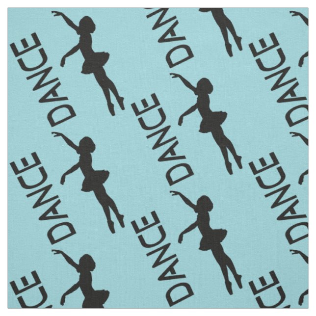 Tanz - Muster der Silhouette Ballerina Stoff (Muster)