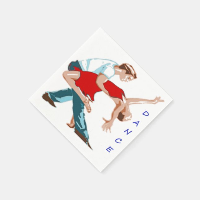 Tanz Serviette (Ecke)