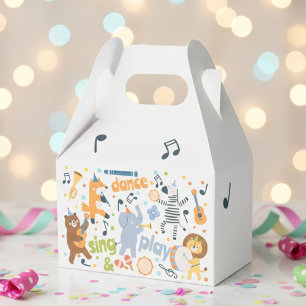 Tanz, sing und spiel Kindergeburtstag Geschenkschachtel