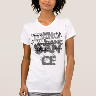 Tanz-Tanz-Tanz-Schwarzes u. Grau T-Shirt
