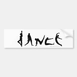 Tanz-Tanzen-Silhouette-Entwurfs-Autoaufkleber Autoaufkleber