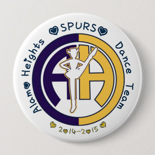 Tanz-Team-Geist-Knopf SPORNE Alamo Heights HS Button