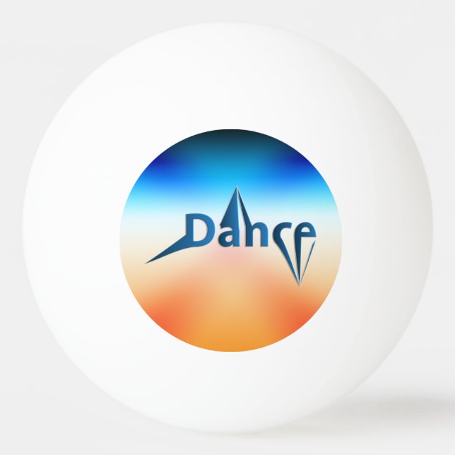 Tanz Tischtennisball (Vorderseite)