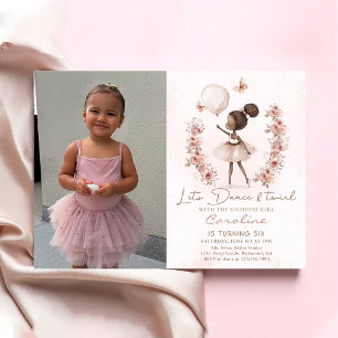 Tanz & Twirl Ballerina Ballerina Ballett Geburtsta Einladung