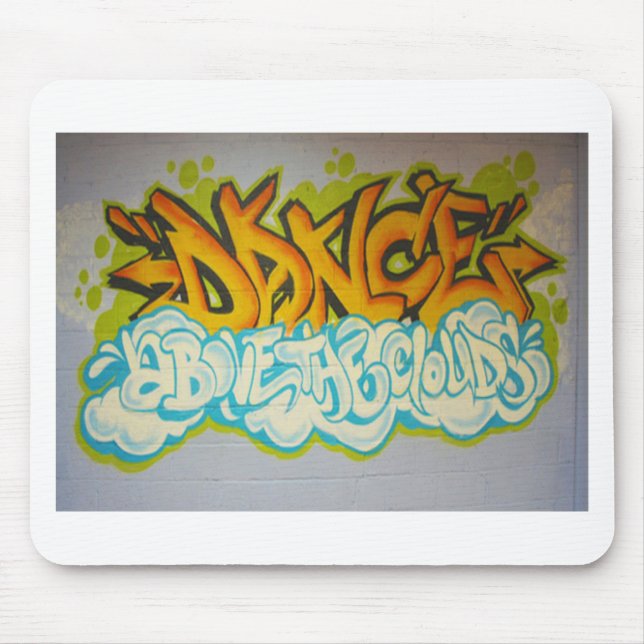 Tanz über den Wolken-Graffiti Mousepad (Vorne)