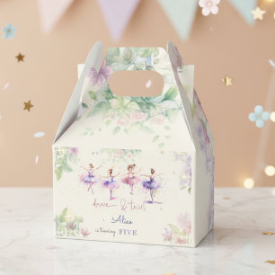 Tanz und wirbelnde Ballerina Aquarellfarbe Geburts Geschenkschachtel